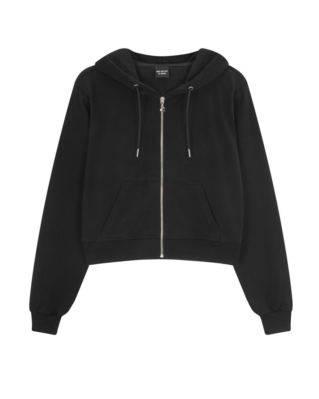CS SS BASIC HOODIE ZIP-021 (BLACK)
