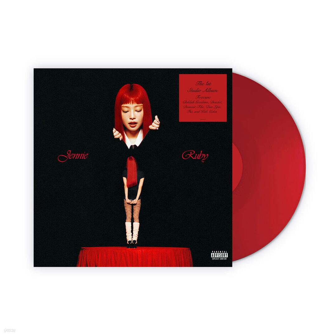 제니 (JENNIE) - The 1st Studio Album : Ruby (Unsigned) [레드 컬러 LP]