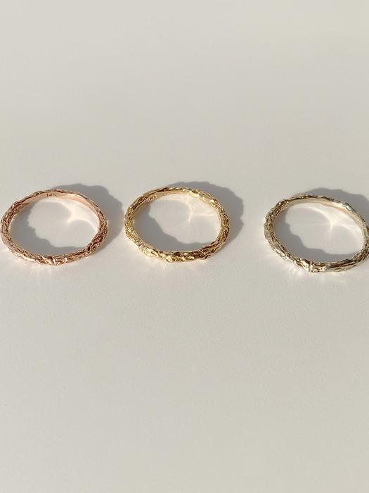 Rough texture ring(14k)