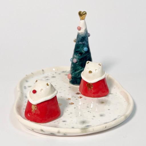 멍이커플 트리 반지걸이 트레이