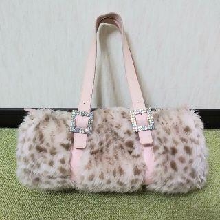 サマンサタバサ　ヒョウ柄ファーバック