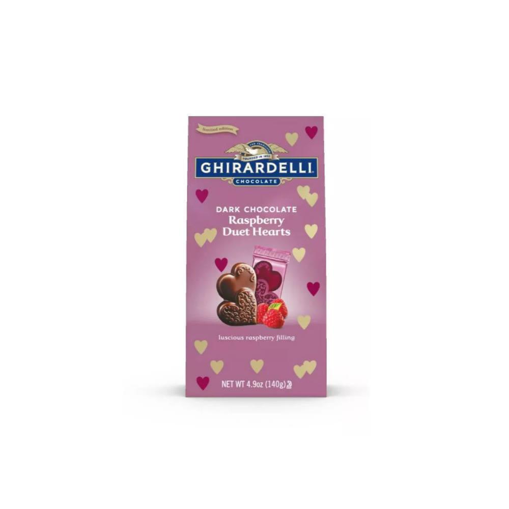 발렌타인 기라델리 라즈베리 듀엣 하트 다크 초콜릿 140g