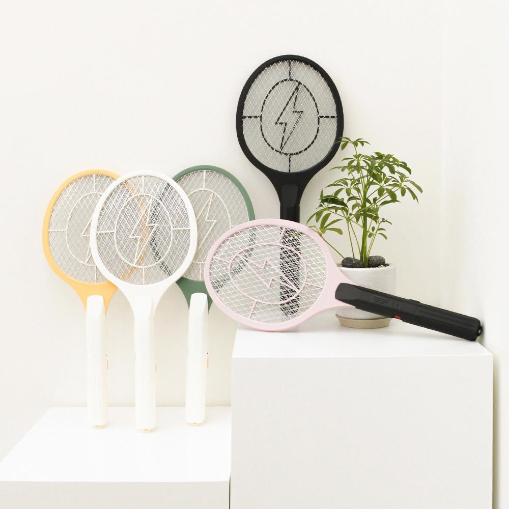 (신규색상 출시) 1+1 벌레퇴치 휴대용 스마트 전기모기채 파리채