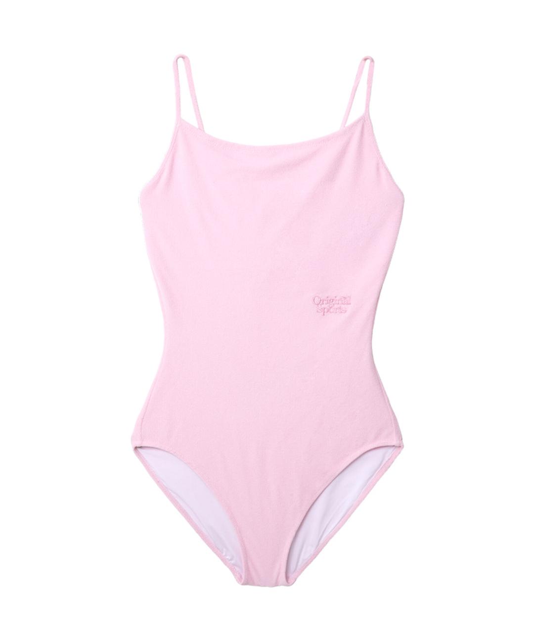 W STRAP SWIMSUIT PINK