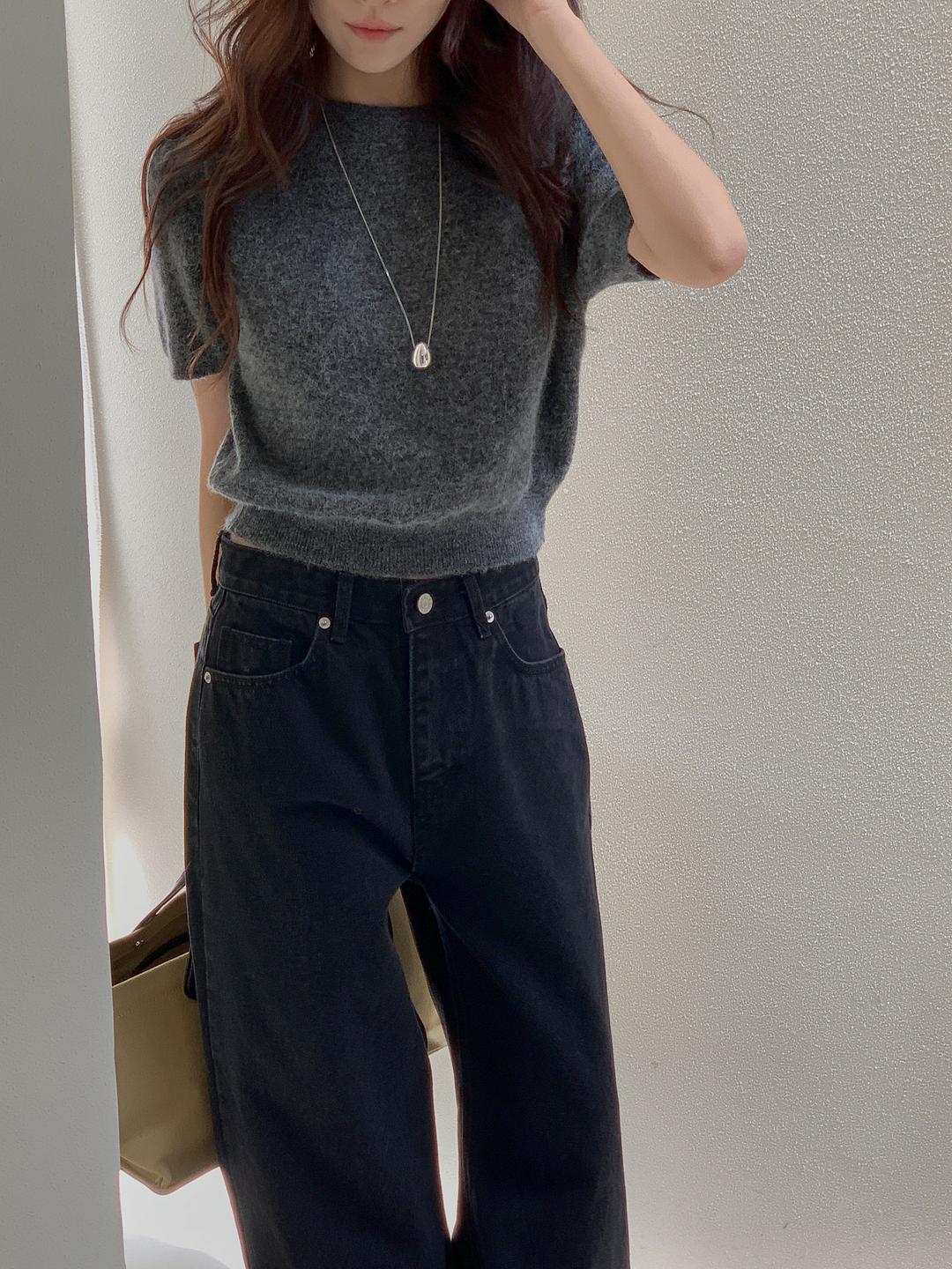 ​​[💛퍼프니트] 미엘 모드 알파카 라운드 니트 3color