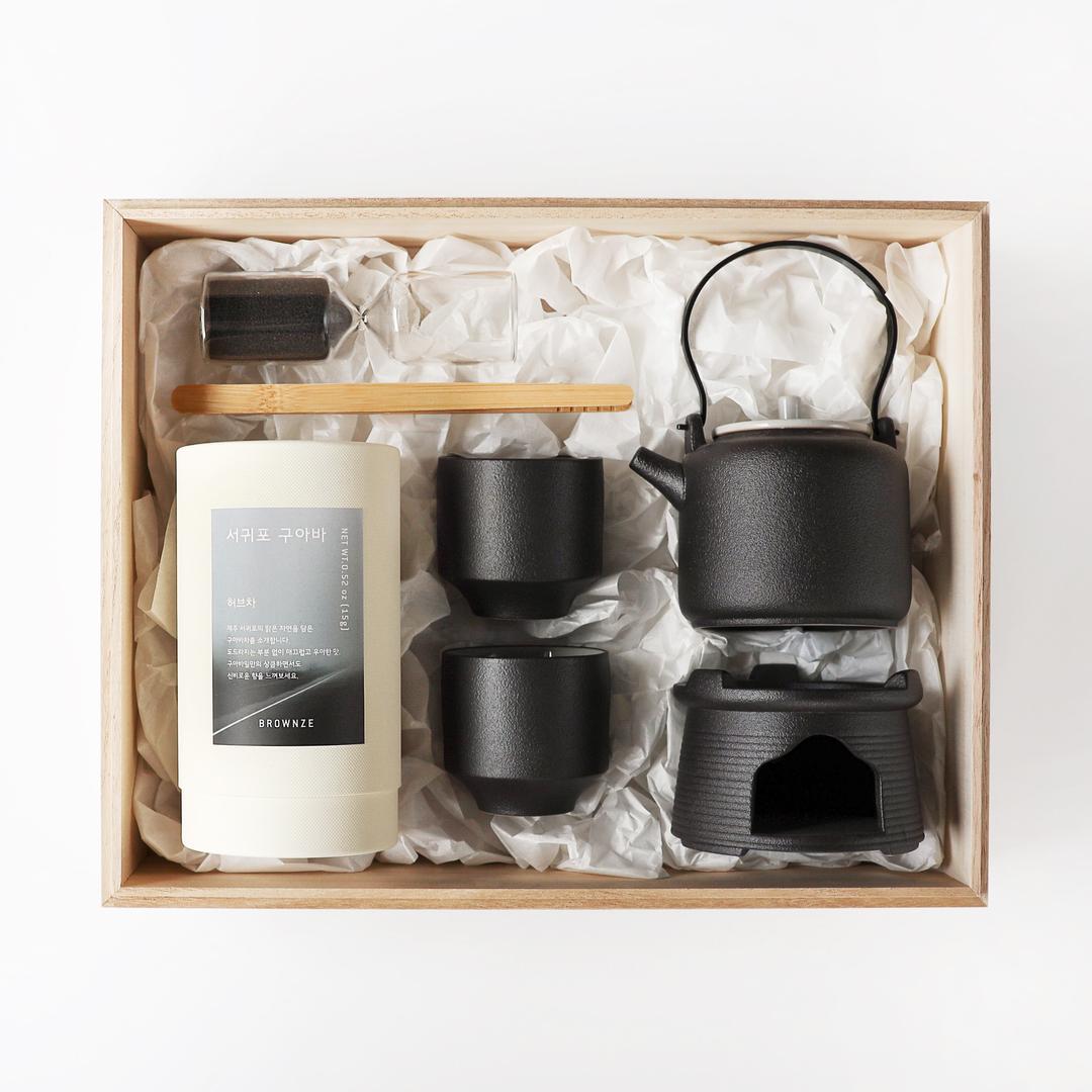 [브라운즈] 달빛 워머 다도 구아바 허브차 선물세트