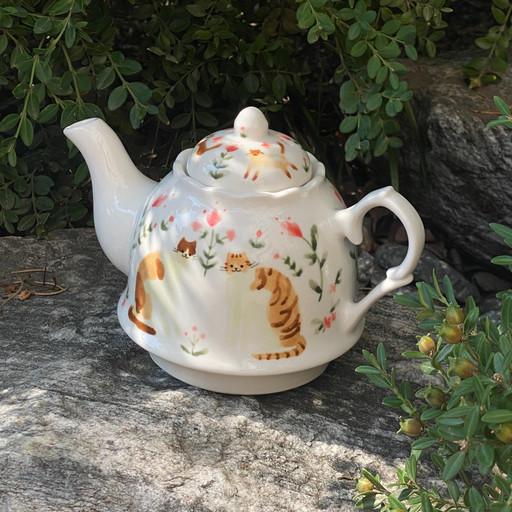 고양이의 농담 티팟