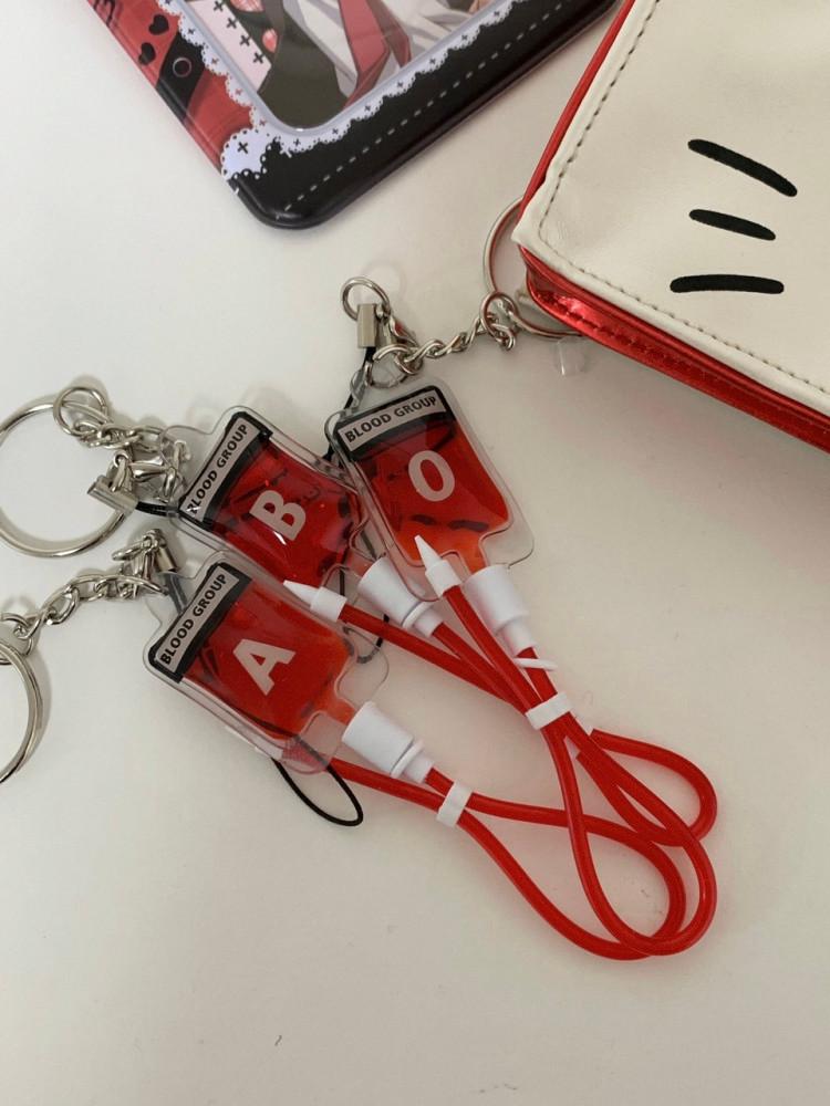 혈액형 키치 키링 Blood Type keyring