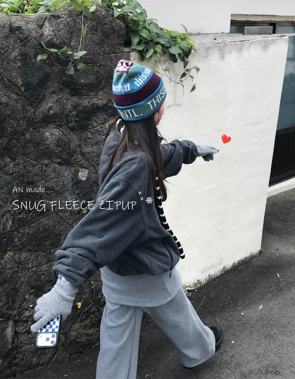 [AN] SNUG FLEECE ZIP UP