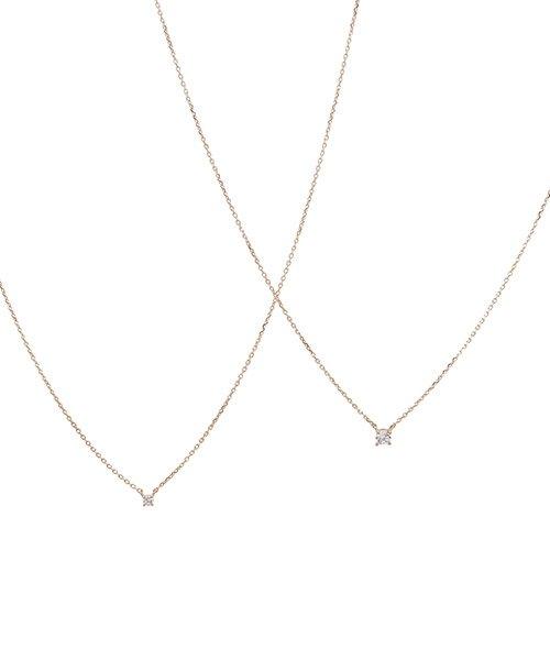 zirconia Gold14k Necklace[2size]