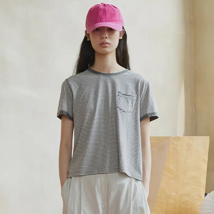 garcons striped t-shirt (gray)