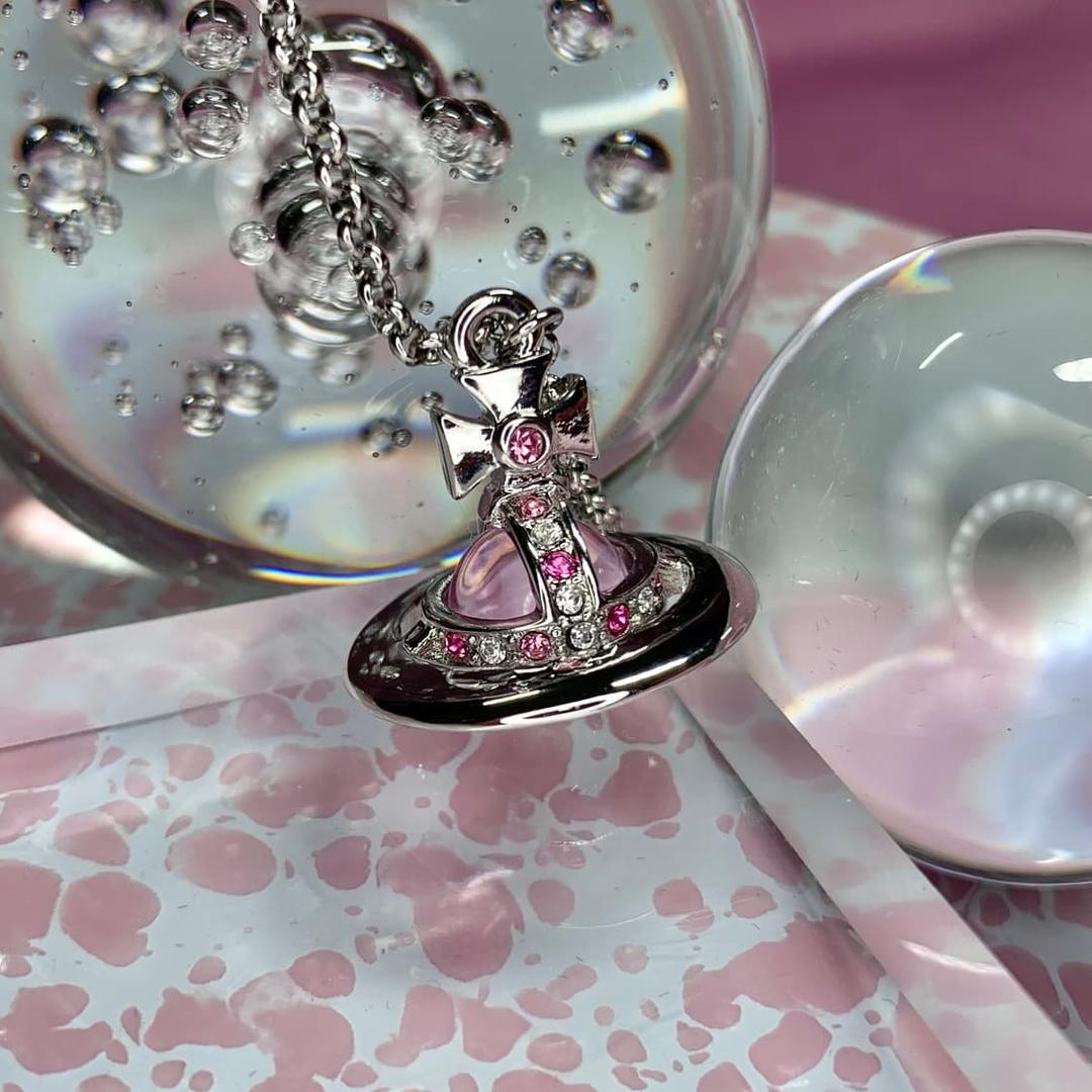 비비안웨스트우드 핑크orb목걸이 | 후루츠패밀리