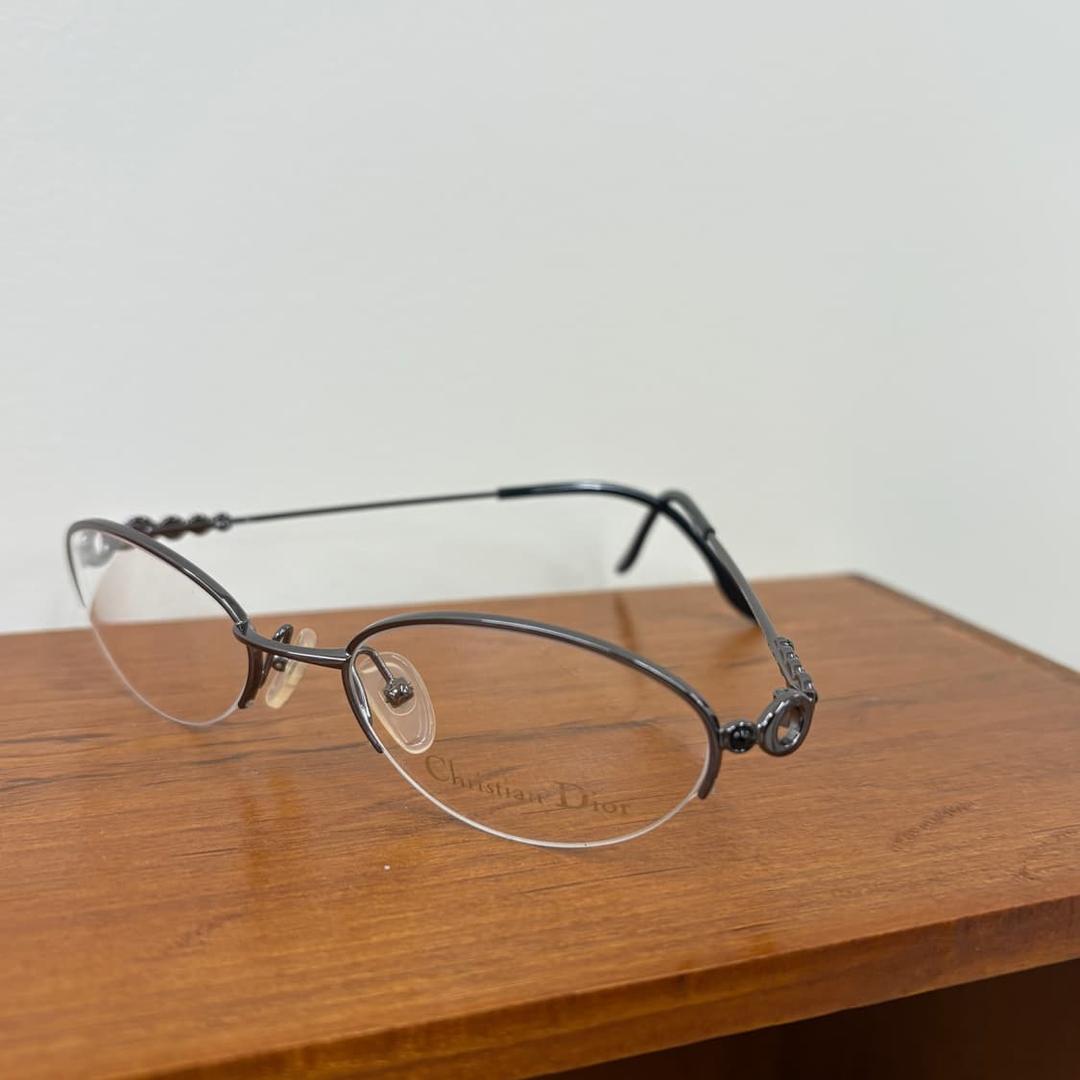 Christian Dior 디올 실버그레이 반무테 안경 | 후루츠패밀리