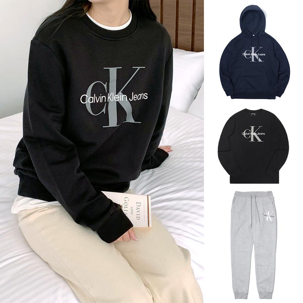 캘빈클라인 모노그램 CK로고 스몰로고 맨투맨 후드 후드집업