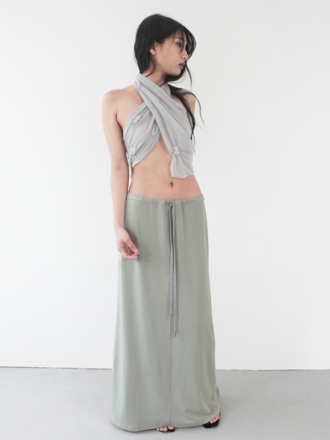 EASY RELAX LONG SKIRT, MIST