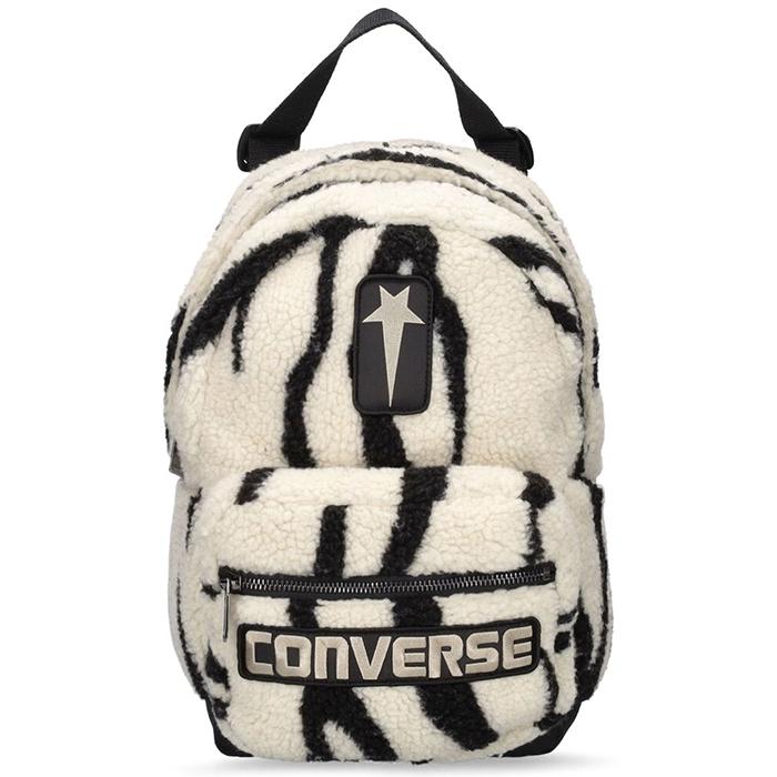 23 SS 다크쉐도우 X 컨버스 인조 시어링 로고 디테일 지브라 백팩