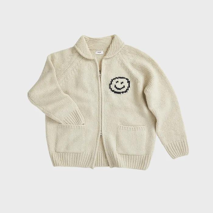 WOOL KNIT JUMPER LOVE IVORY