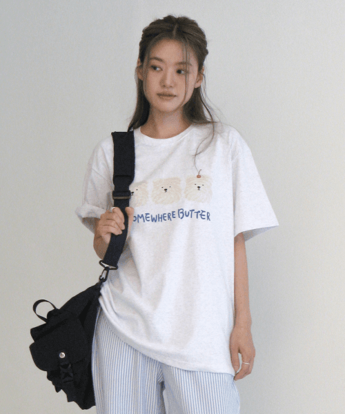 Butteree trio over-fit top - 3color