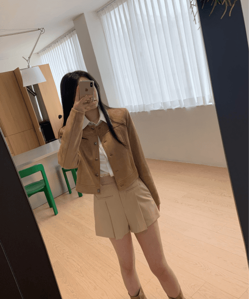 케인 핀턱숏팬츠 3color