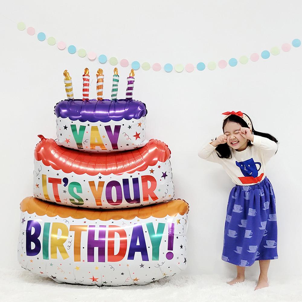 [Grabo] 그라보 스페셜 딜리버리팩 초초대형 생일 케이크 풍선