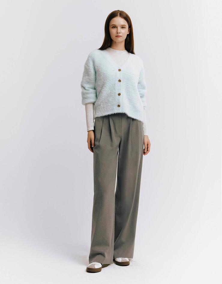 여자 기모 와이드핏 슬랙스