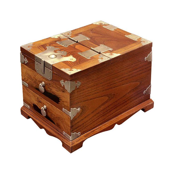 먹감 2단 서랍 백동 경대