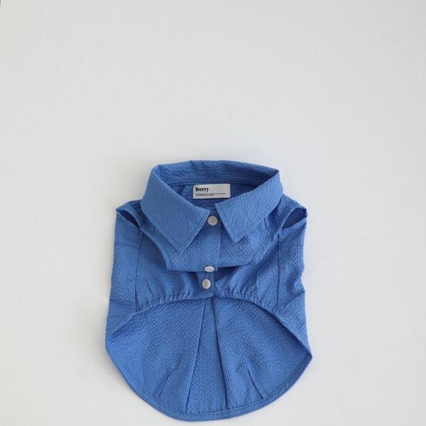 시어서커 셔츠 (Cobalt blue)