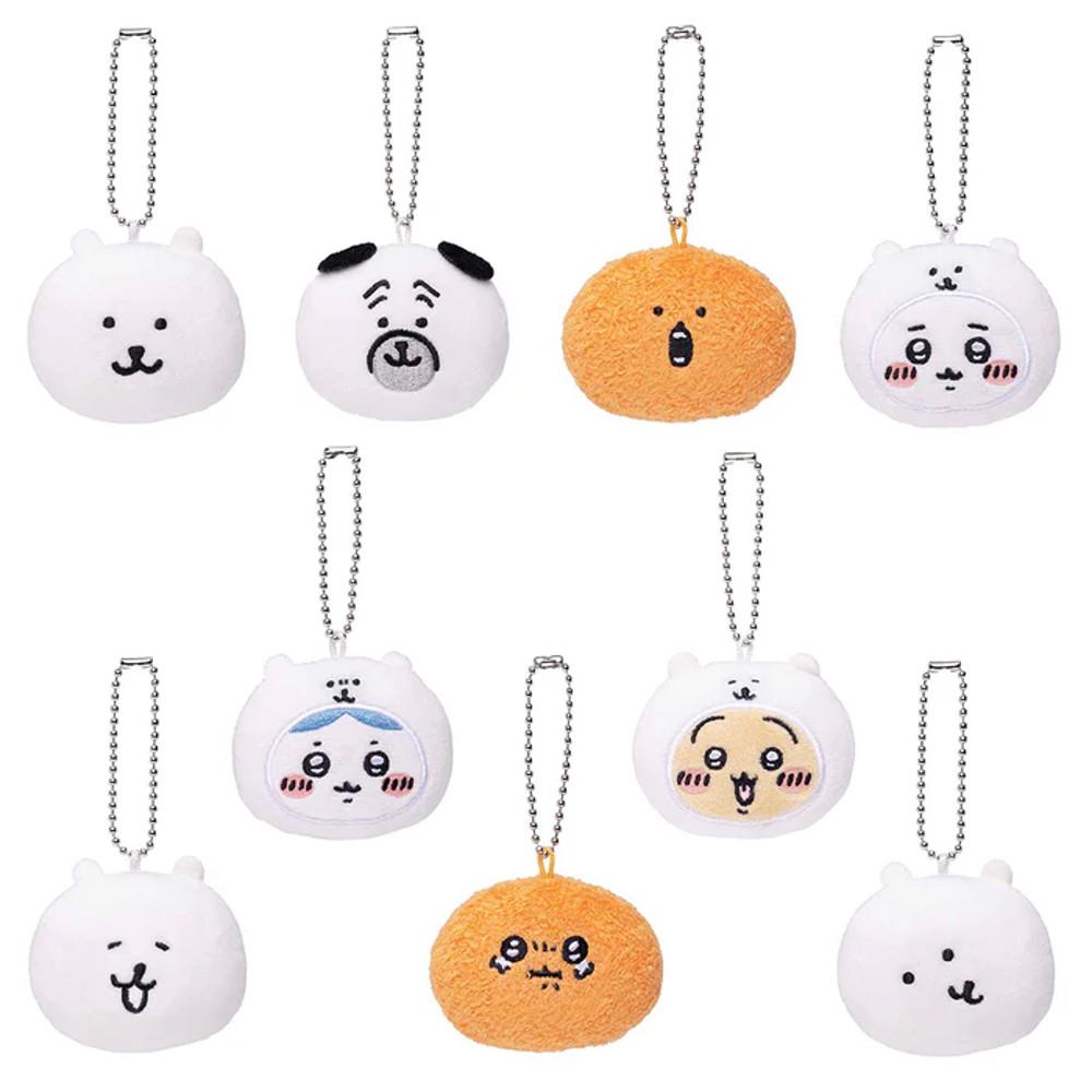 담곰이 x 치이카와。트레이딩 페이스 인형 키링 마스코트。스즈시 오카오 나가노