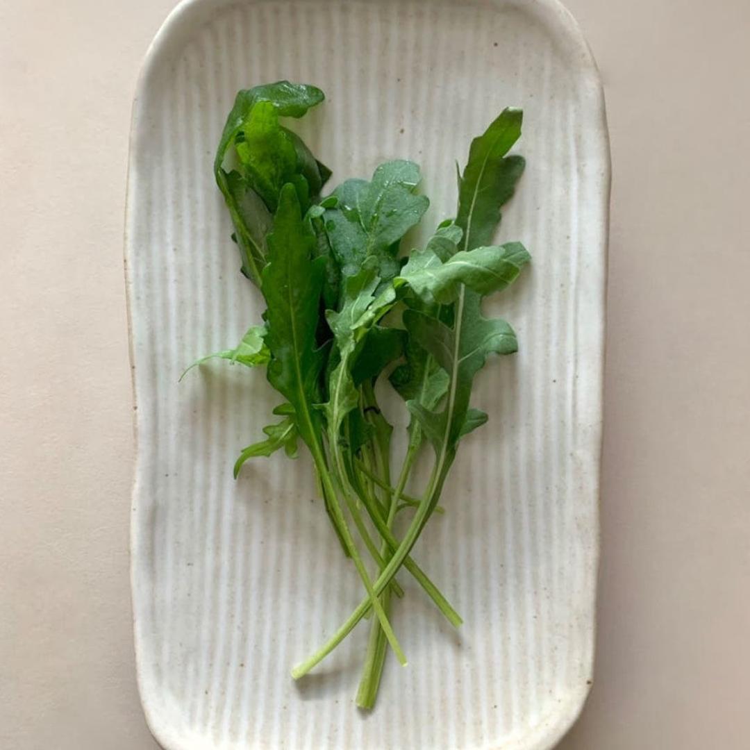 수수 핸드메이드 직사각 그릇 굽접시 도자기 플레이팅 접시