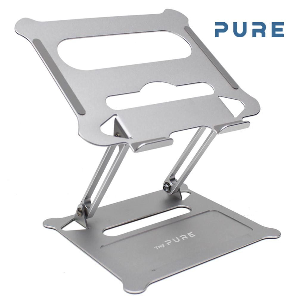 PURE 노트북 거치대 PS-T3 접이식 알루미늄 맥북 휴대용 받침대 각도높이조절