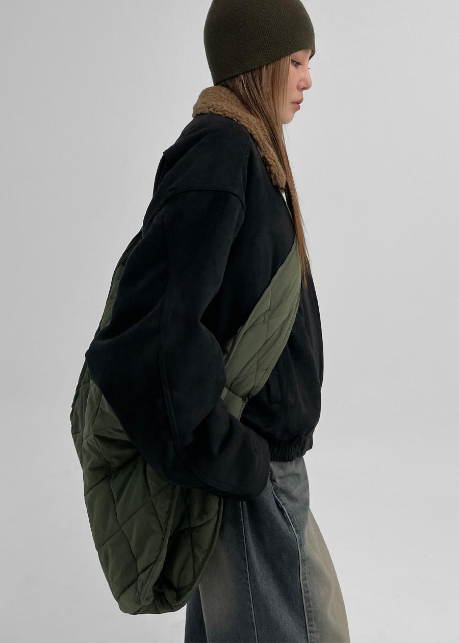 폴일러 퀼팅 빅 크로스백