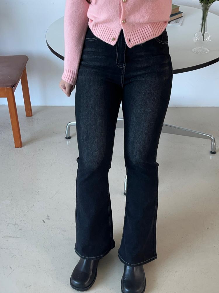 바로배송 013 [S-XL] 골반이쁜핏 스판3 데님 흑청 부츠컷