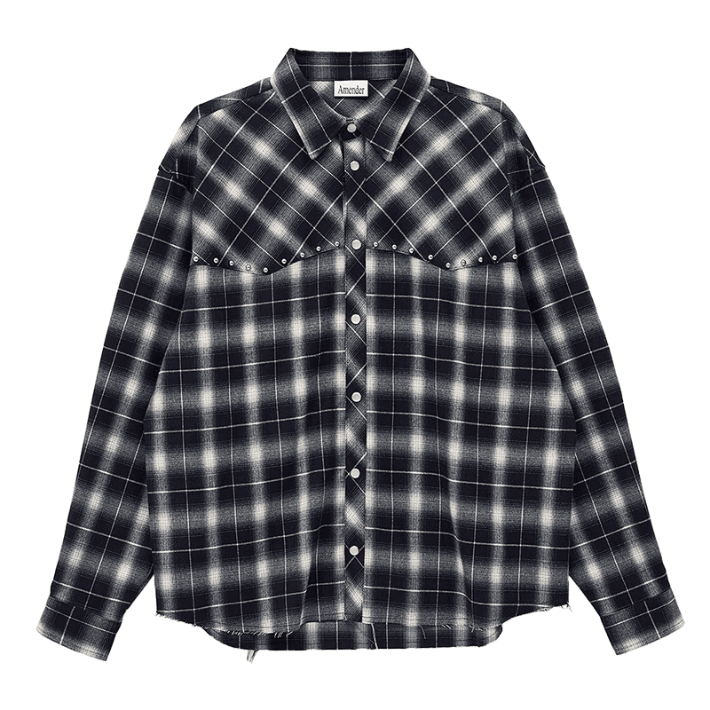 [Amender] WESTERN PIERCING CHECK SHIRT