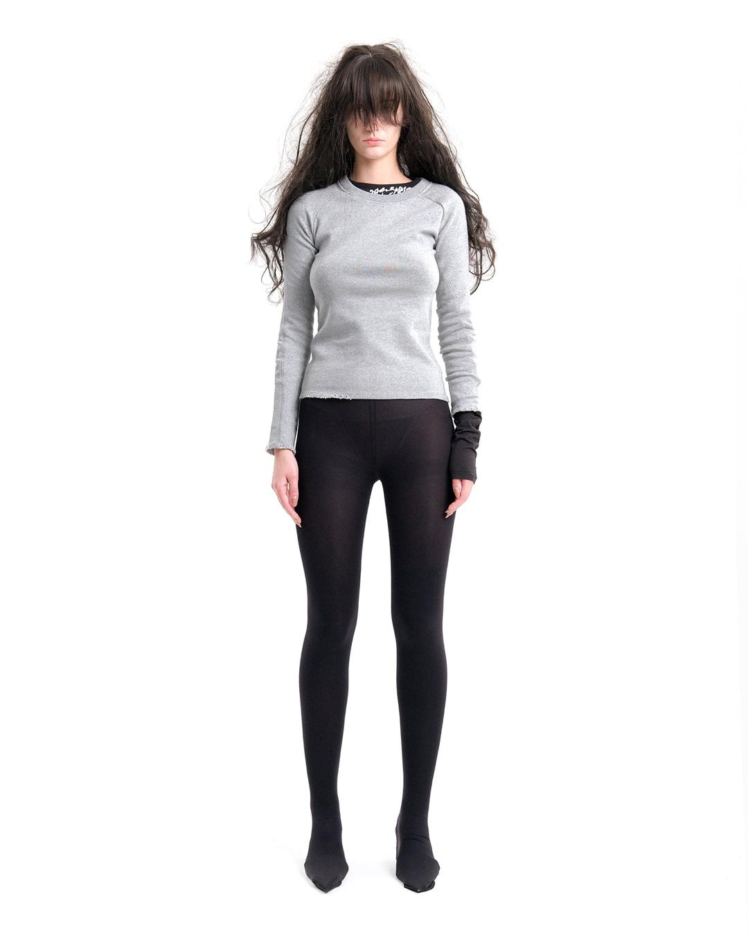 (EMMA) WRONG NUMBER TEE - 0 / MELANGE GREY