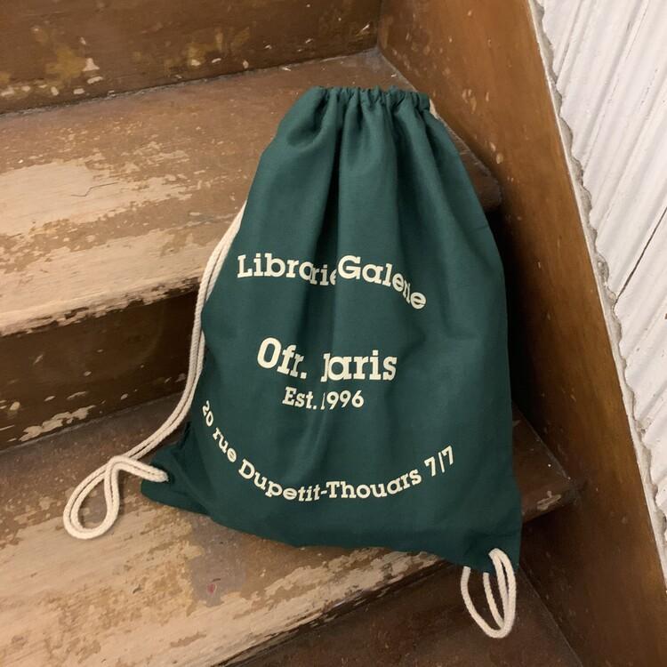 0fr. String Bag - Dark Green - Ivory