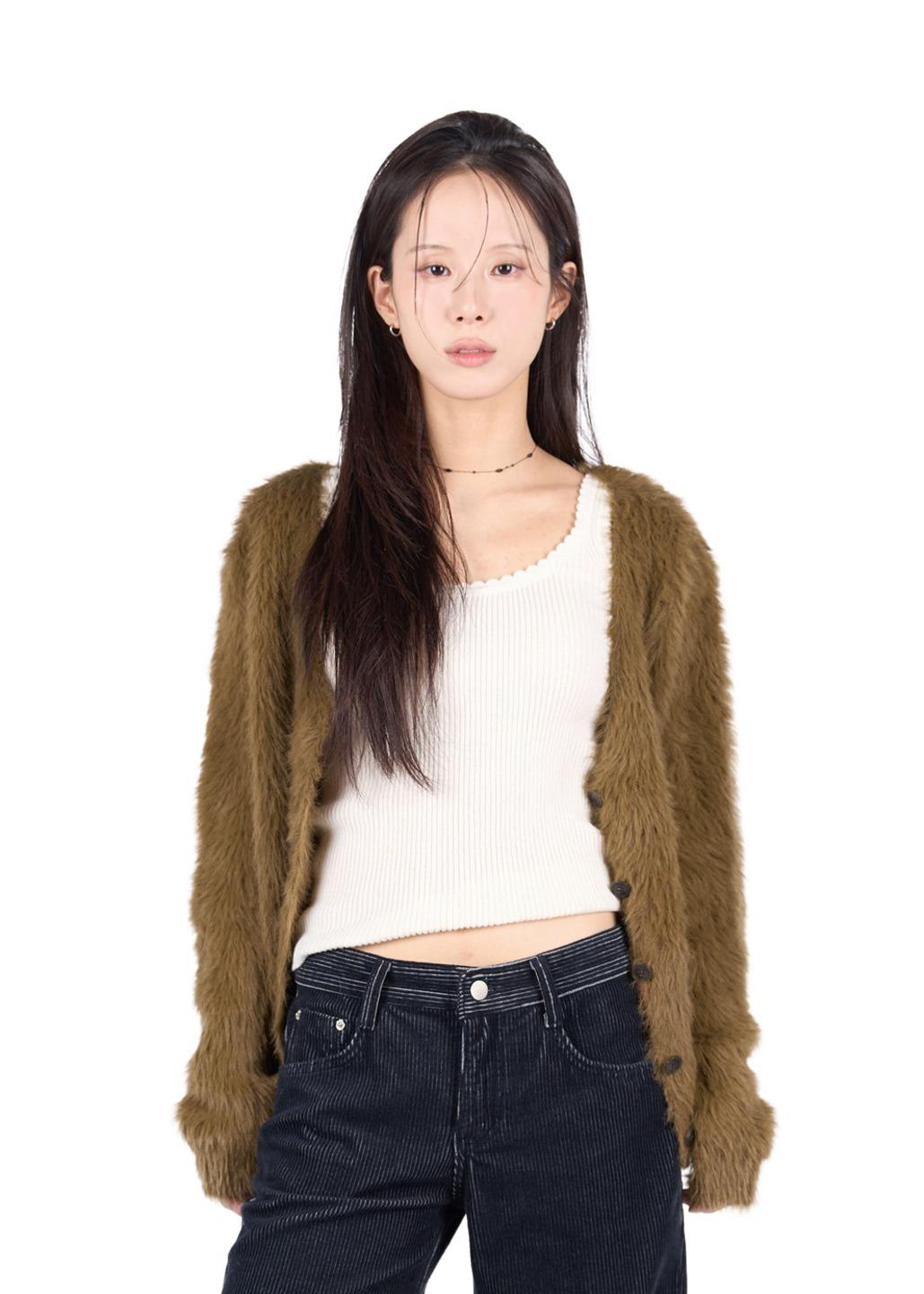 릿킴 FUR BLOOM CARDIGAN