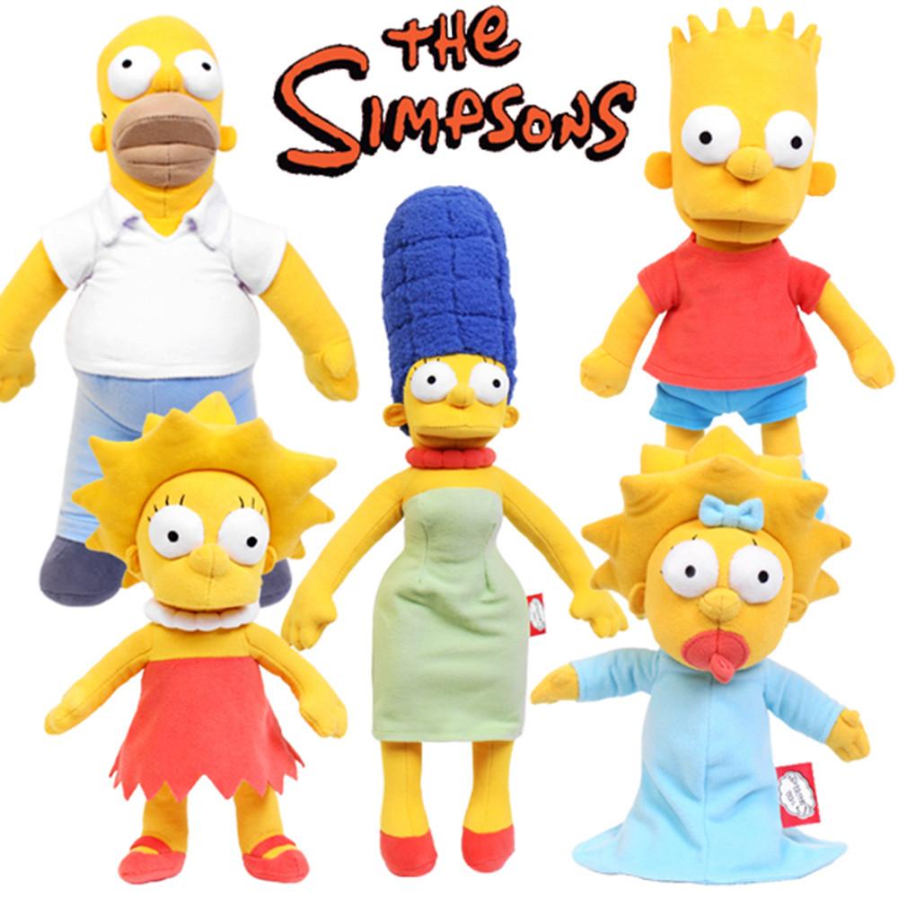심슨인형 호머 마지 바트 리사 매기 심슨 패밀리 가족 봉제 애착 인형