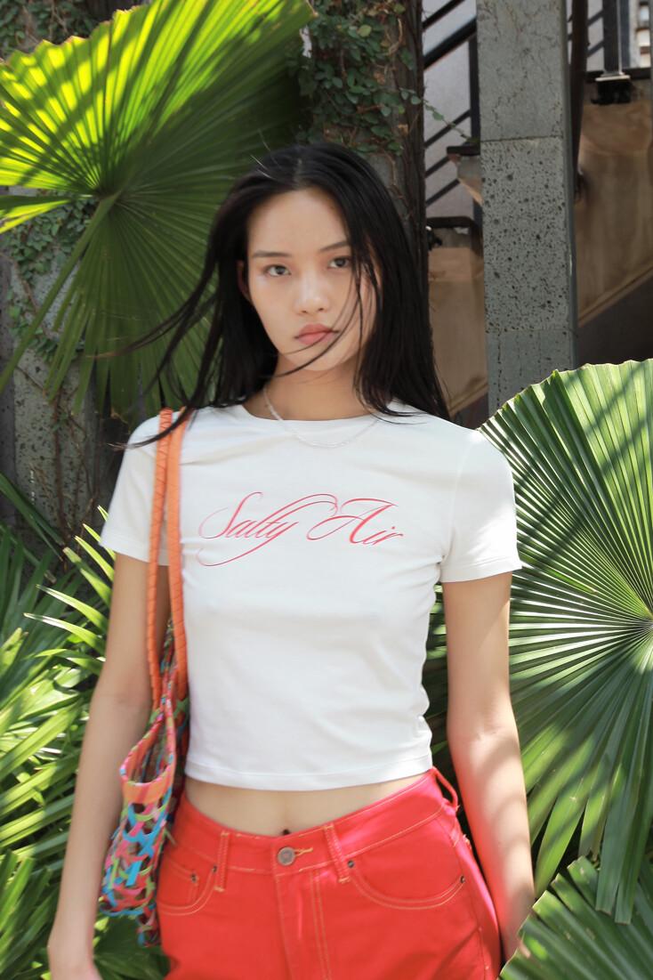 Kyss Crop Tee_White