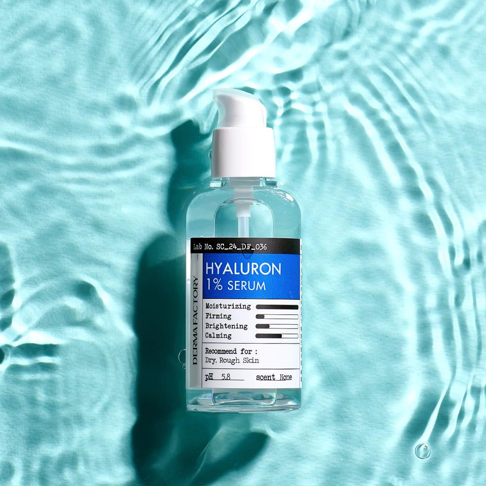 [비건인증] 더마팩토리 히알루론 1% 세럼 (히알루론산 1% 세럼) 80ml / 고순도히알루론 大용량 수분보습 산뜻촉촉 속보습세럼