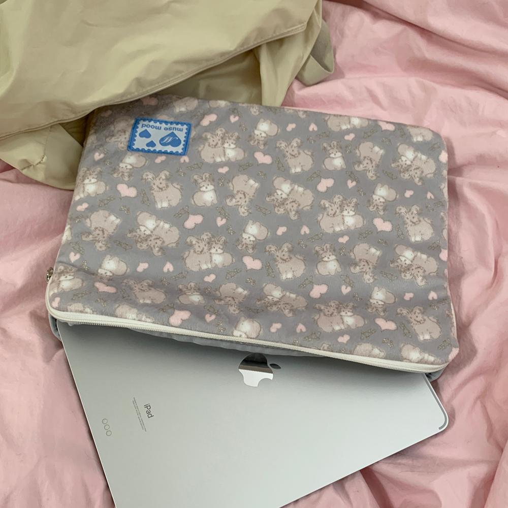 soft love bunny laptop pouch (노트북파우치)