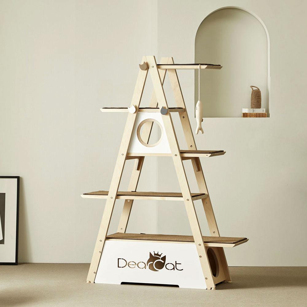 디어캣 A-Line(에이라인) 원목 캣폴 대형 캣타워 기본형