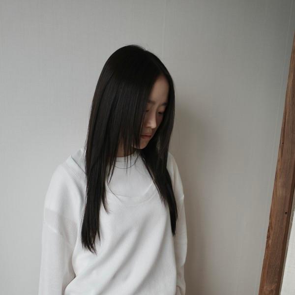 Sheer U-Neck Long Sleeve / Ivory