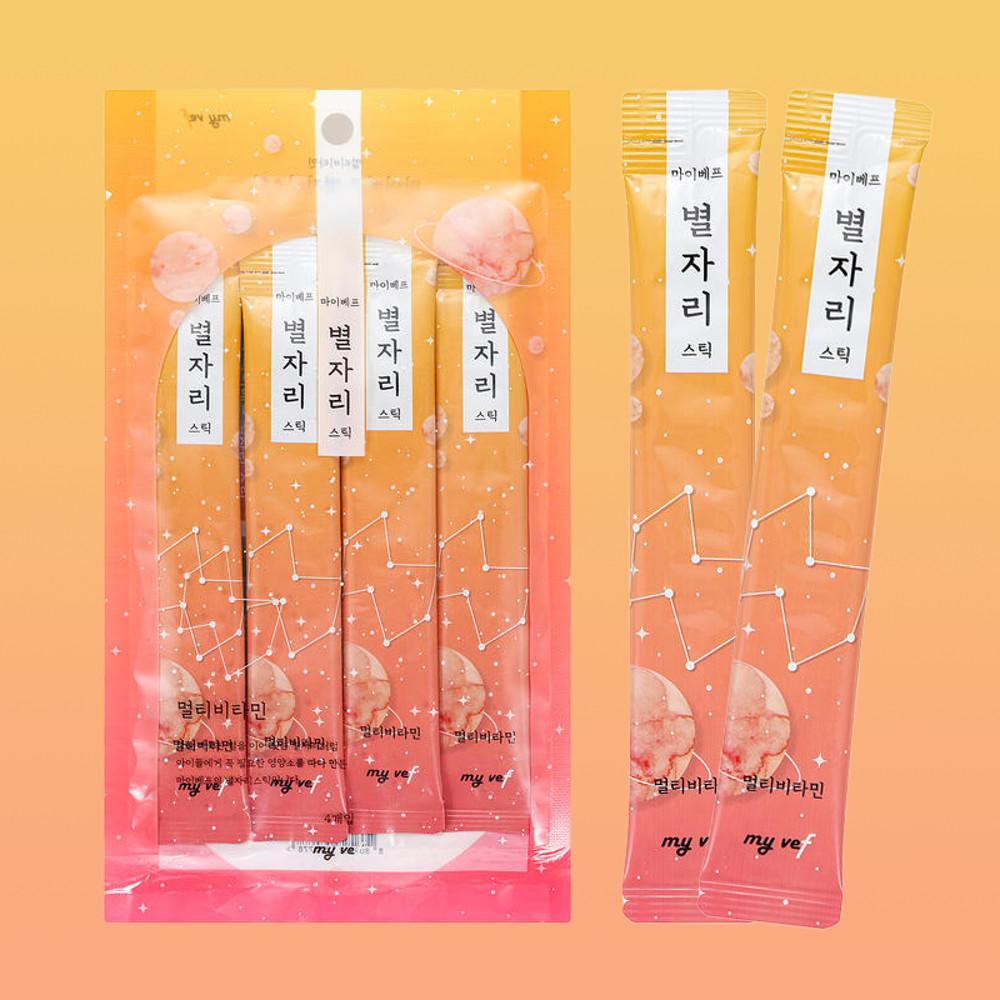 마이베프 별자리스틱 츄르 멀티비타민 수의사가 만든 고양이 간식 4개입