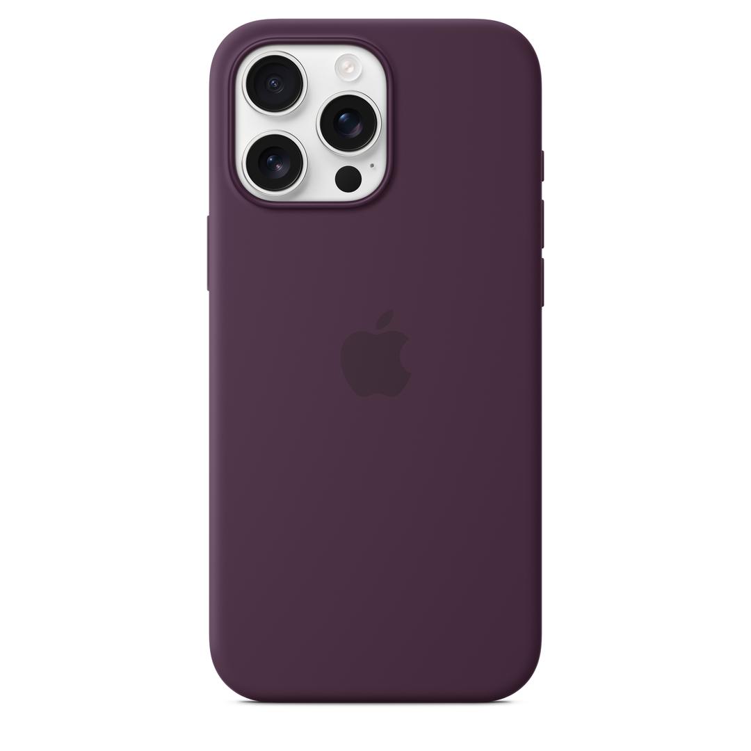 MagSafe형 iPhone 16 Pro Max 실리콘 케이스 – 플럼