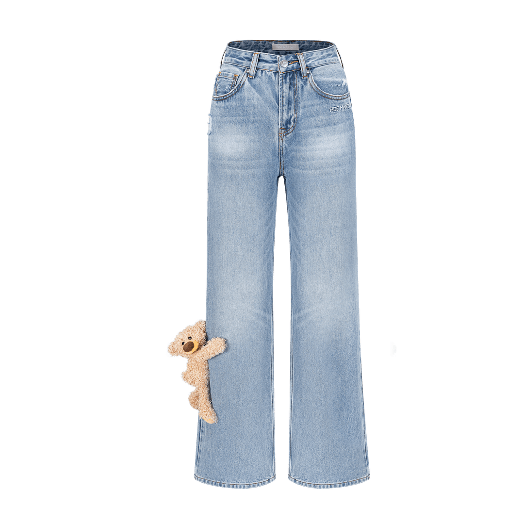 13DE MARZO Doozoo Straight-Leg Jeans