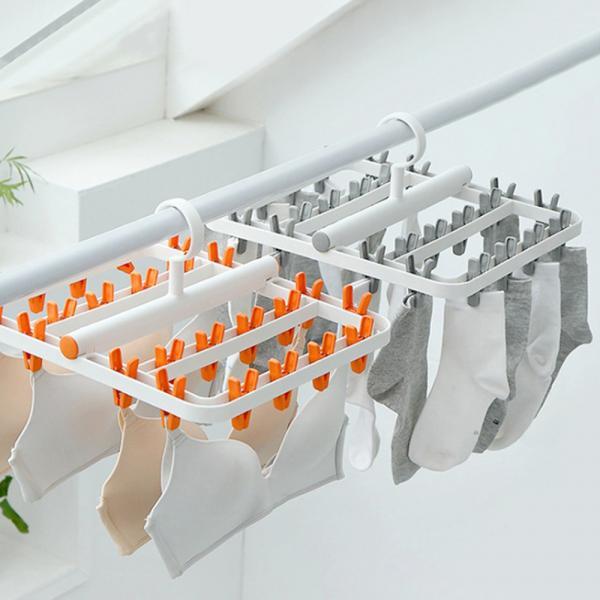 고리형 빨래집게 24P 양말 속옷 빨래건조대