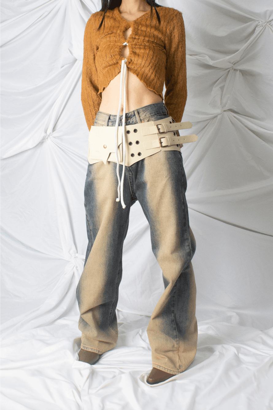 line brush denim (2 color)