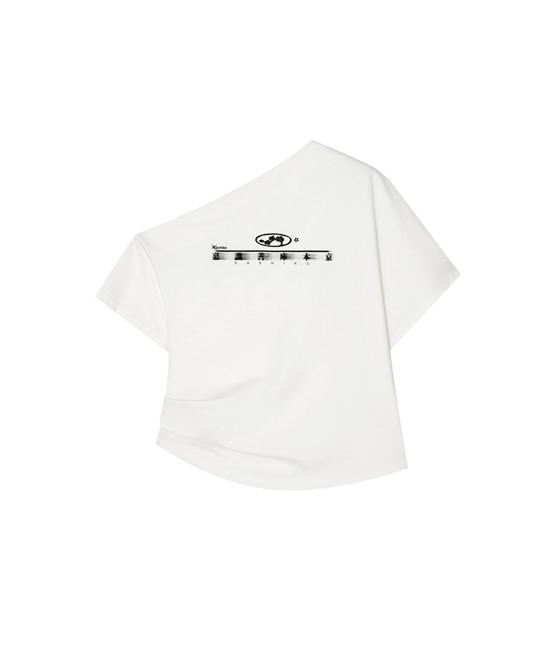 (6/27 Pre-Order) Zen One Shoulder Top White