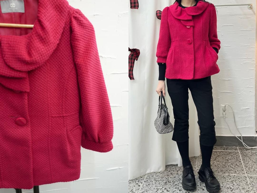 hot pink perl coat | 후루츠패밀리