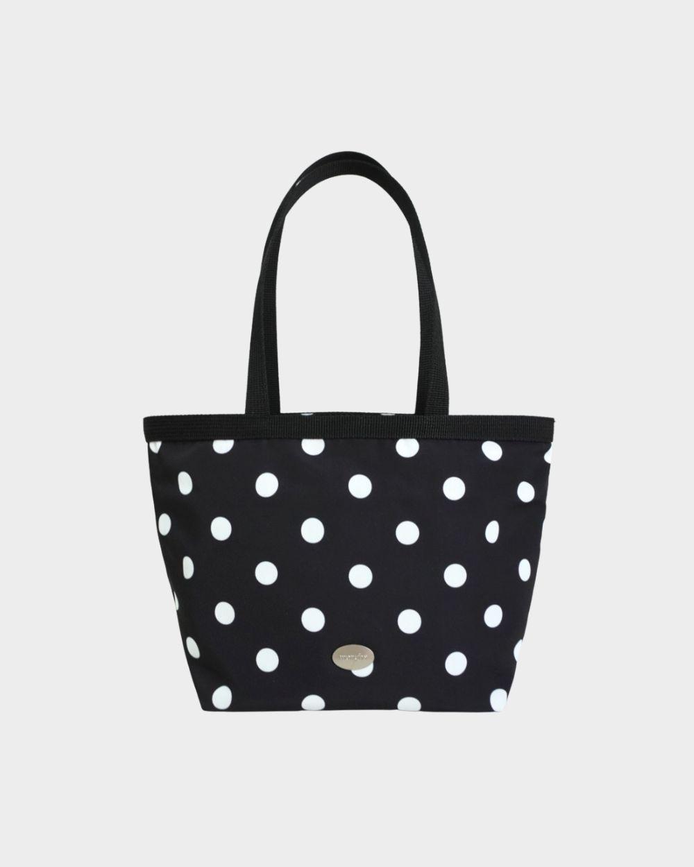 Dotty rain bag - black